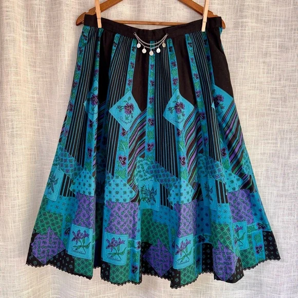 Vintage Original Alpen Trachten Floral Traditional Skirt Size 46 (Large) - Picture 1 of 10